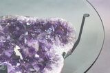 Dark Purple, Amethyst Geode Table - Includes Glass Table Top #212737-7